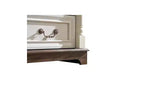 JVNOXK Commode à cinq tiroirs en bois de style rustique de 31 pouces avec base, armoire de rangement pour chambre ou salon, élégante, robuste, durable, noyer