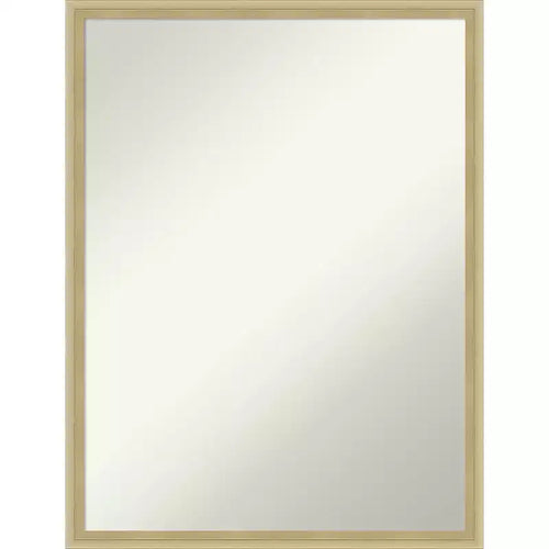 Amanti Art Lucie Champagne Non-Beveled Wood Wall Mirror 25.25 x 19.25 in.