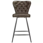 Tabouret de comptoir pivotant Ashby 26H de style moderne du milieu du siècle, avec capitonnage en cuir (ensemble de 2) - FOX1702 - Safavieh Couture