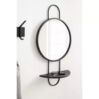 Miroir rond Patel de 19x33 avec étagère - Kate & Laurel All Things Decor