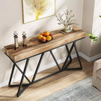 Tribesigns 55.12 Table de canapé effet bois
