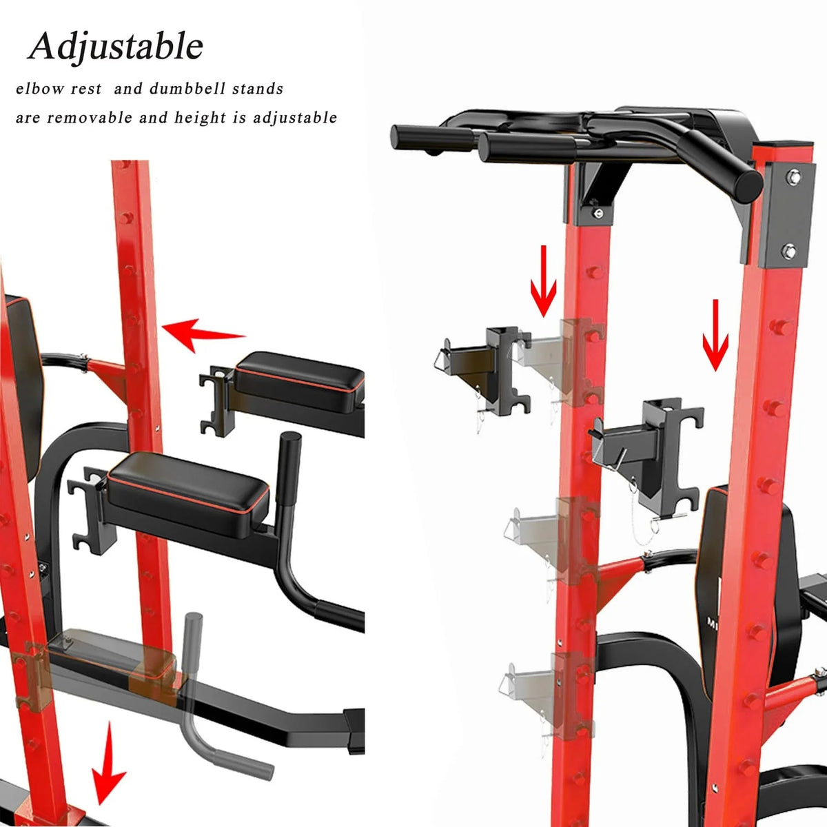 Tour de Musculation Multifonction Ainfox Power Tower pour la Maison