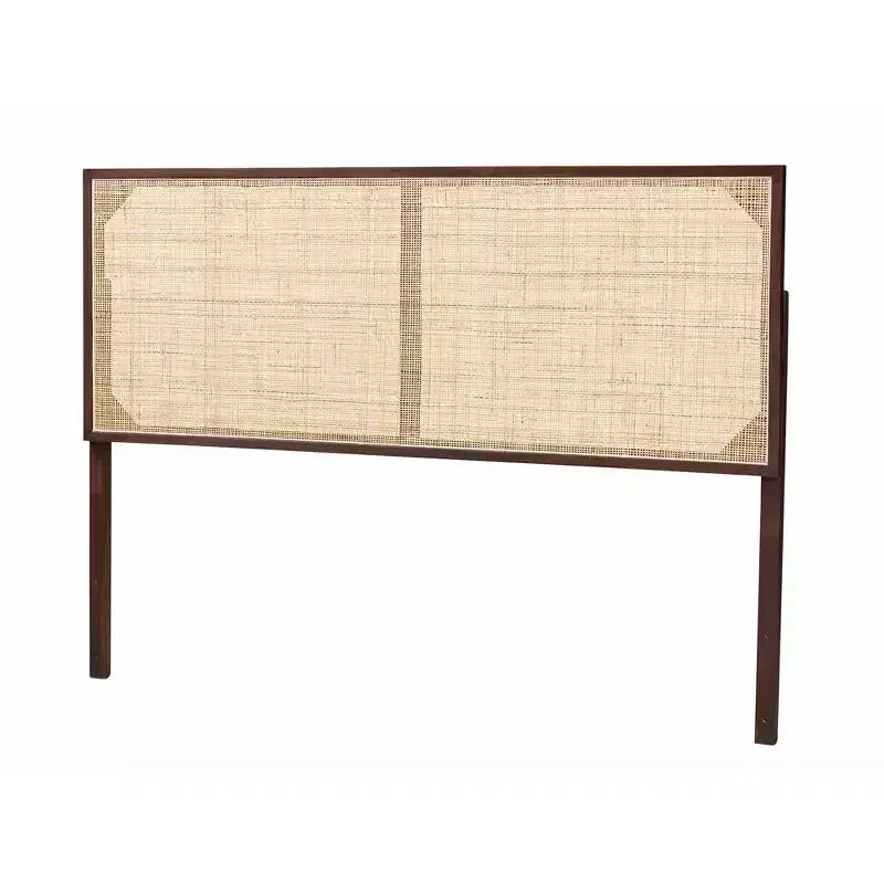 Tête de lit bali & pari en bois de bayur et rotin naturel Reine Aurélia