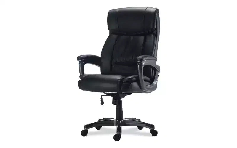 Fauteuil grand gabarit Alera Alera Egino, supporte jusqu'à 181 kg, siège/dossier noir, piètement noir