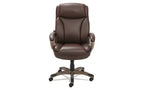 Fauteuil de direction Alera Alera Veon Series, dossier haut en cuir reconstitué, supporte jusqu'à 125 kg, assise/dossier marron, piètement bronze