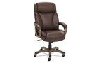 Fauteuil de direction Alera Alera Veon Series, dossier haut en cuir reconstitué, supporte jusqu'à 125 kg, assise/dossier marron, piètement bronze