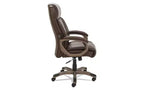 Fauteuil de direction Alera Alera Veon Series, dossier haut en cuir reconstitué, supporte jusqu'à 125 kg, assise/dossier marron, piètement bronze