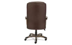 Fauteuil de direction Alera Alera Veon Series, dossier haut en cuir reconstitué, supporte jusqu'à 125 kg, assise/dossier marron, piètement bronze