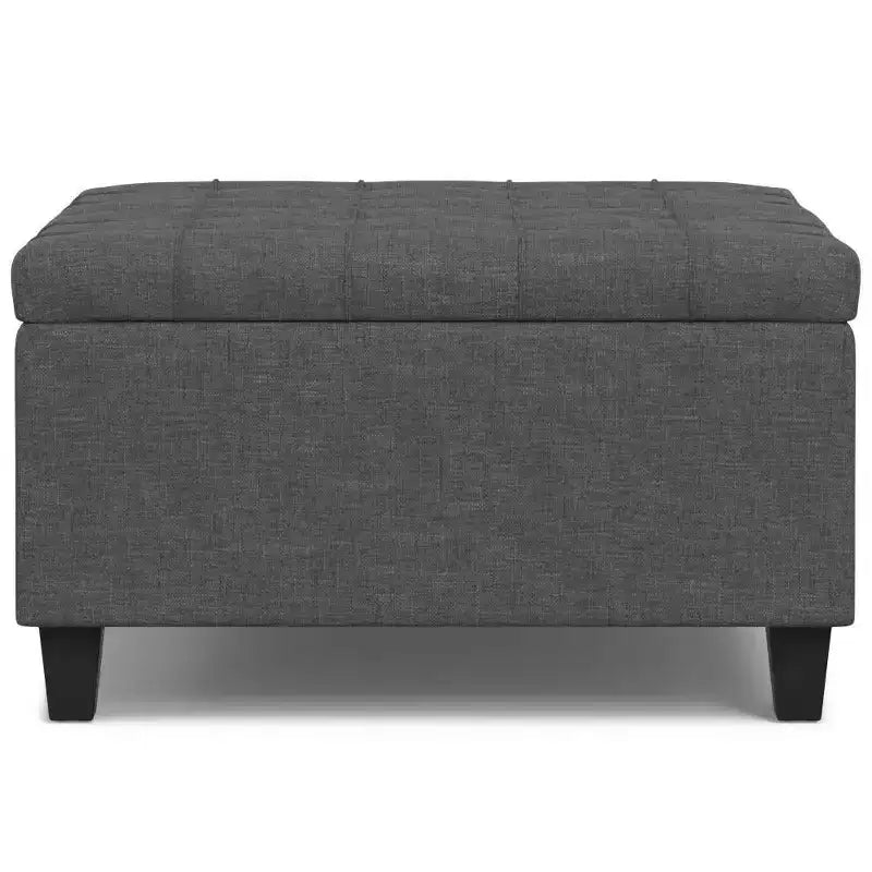 Table basse carrée avec rangement et pouf WyndenHall Elliot