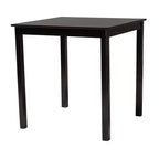 Table de bistrot moderne Lenoir de Baxton Studio en bois finition marron expresso, hauteur comptoir