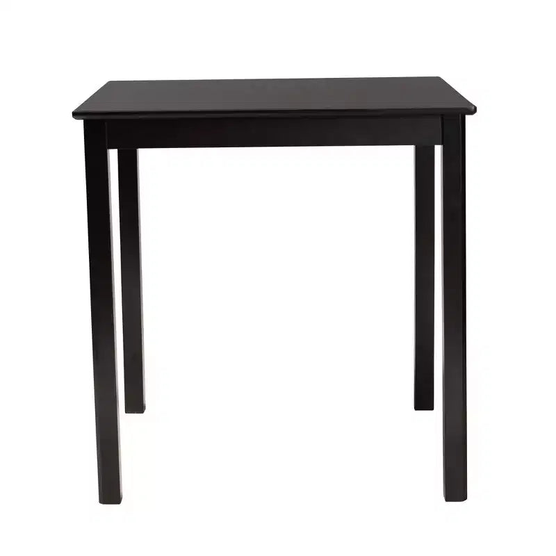 Table de bistrot moderne Lenoir de Baxton Studio en bois finition marron expresso, hauteur comptoir