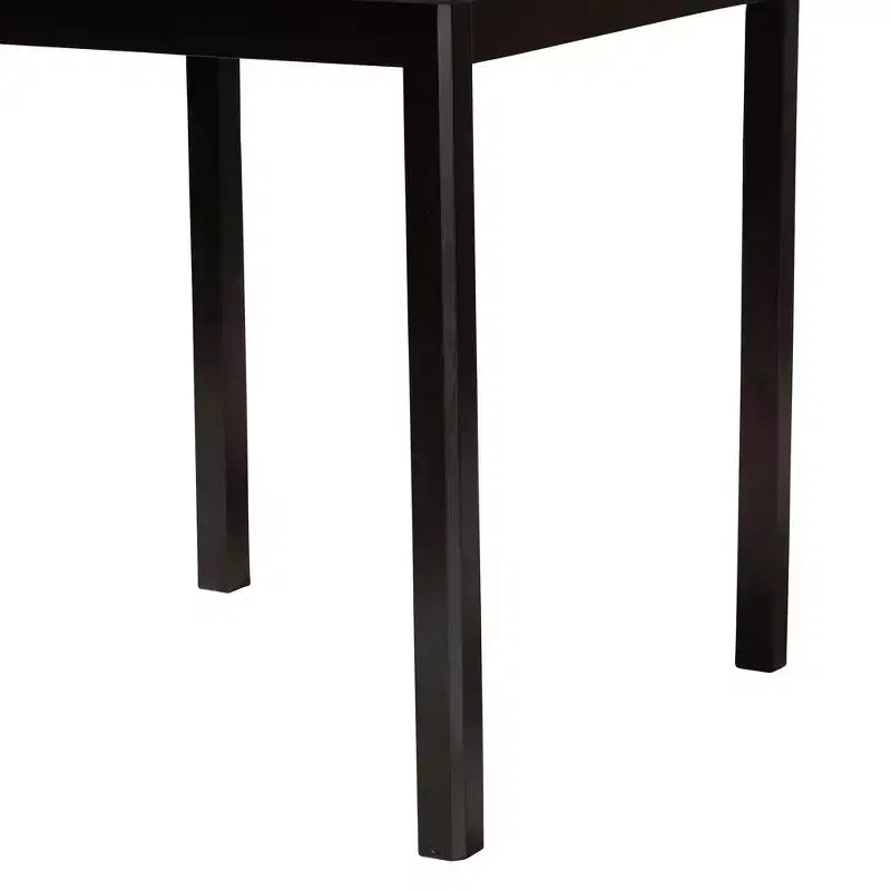 Table de bistrot moderne Lenoir de Baxton Studio en bois finition marron expresso, hauteur comptoir