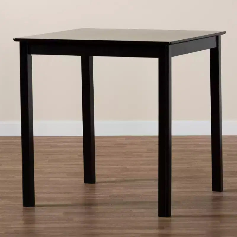 Table de bistrot moderne Lenoir de Baxton Studio en bois finition marron expresso, hauteur comptoir