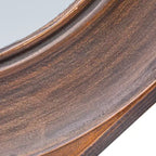 Miroir mural hexagonal à cadre en bois sculpté Storied Home
