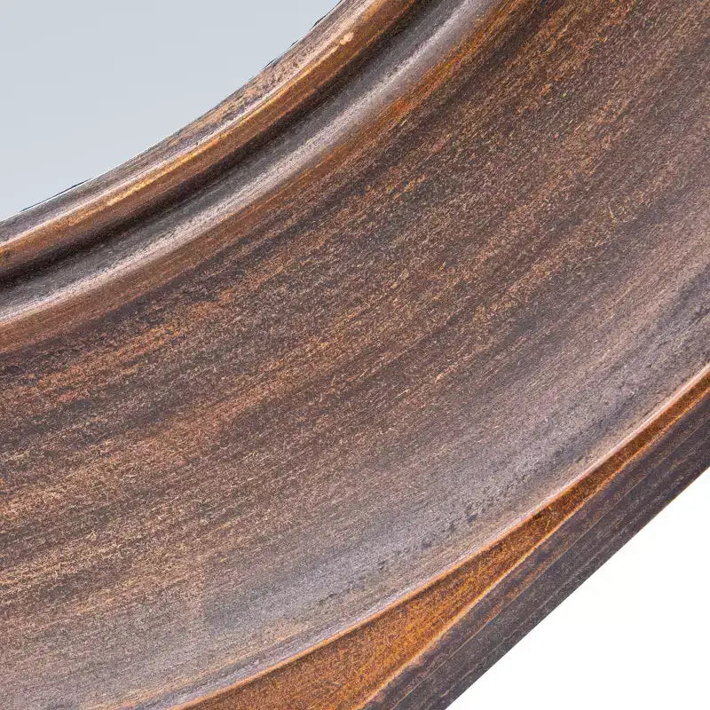 Miroir mural hexagonal à cadre en bois sculpté Storied Home