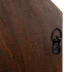 Miroir mural hexagonal à cadre en bois sculpté Storied Home