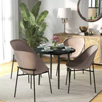 Table à manger pliante HOMCOM, table pliante à abattants pour petits espaces, table de cuisine ronde pliable avec pieds en bois