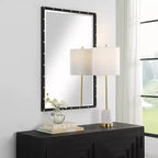Miroir Mural Rectangulaire Uttermost Benedo Noir 24 x 36