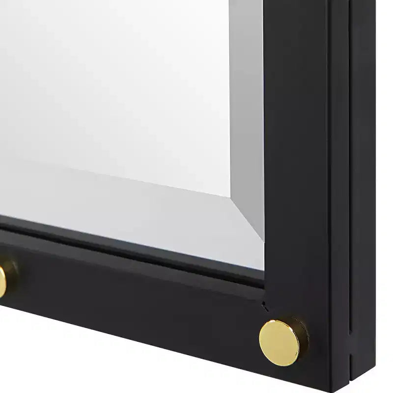 Miroir Mural Rectangulaire Uttermost Benedo Noir 24 x 36