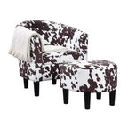 Breighton Home Fauteuil d'appoint avec ottoman Churchill