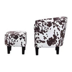 Breighton Home Fauteuil d'appoint avec ottoman Churchill