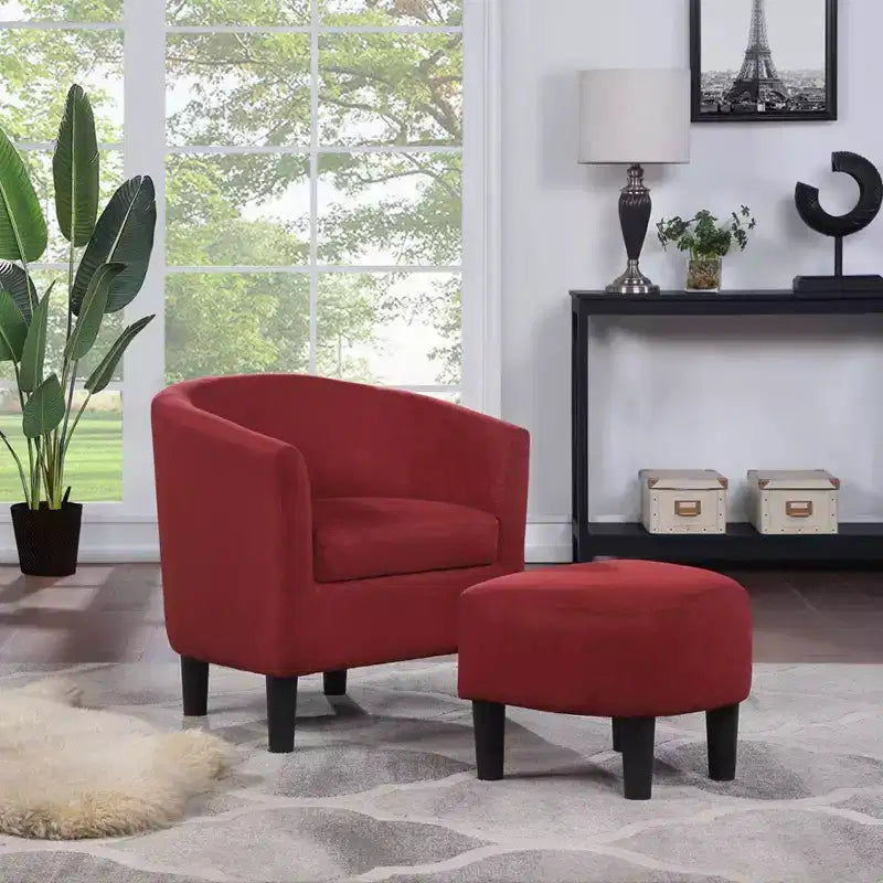 Breighton Home Fauteuil d'appoint avec ottoman Churchill