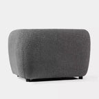 HOMES: Intérieur et Extérieur Fauteuil d'appoint profond Sunhaven Contemporary en tissu bouclé