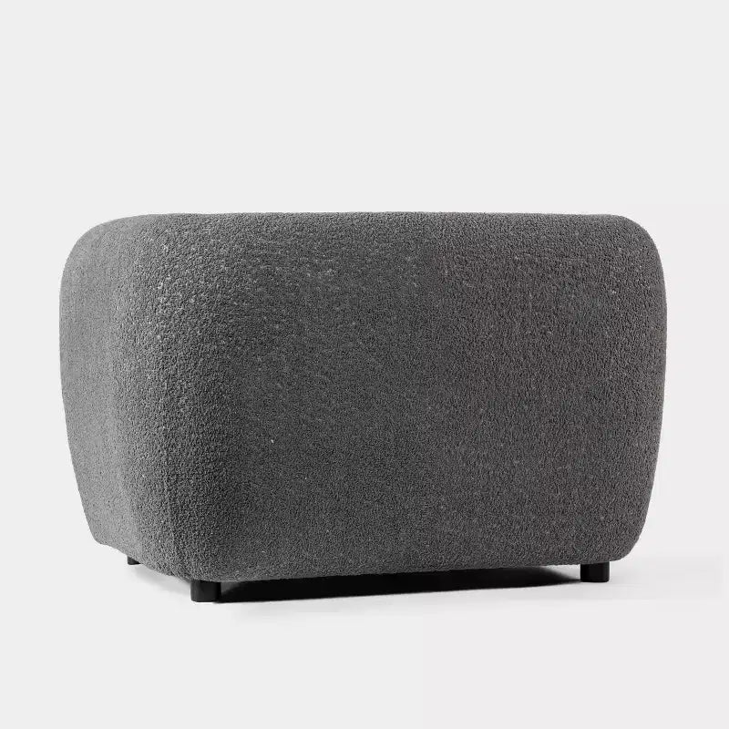 HOMES: Intérieur et Extérieur Fauteuil d'appoint profond Sunhaven Contemporary en tissu bouclé