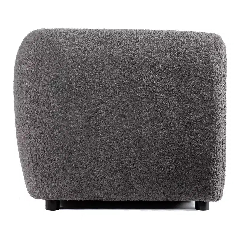 HOMES: Intérieur et Extérieur Fauteuil d'appoint profond Sunhaven Contemporary en tissu bouclé