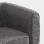 HOMES: Intérieur et Extérieur Fauteuil d'appoint profond Sunhaven Contemporary en tissu bouclé