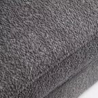 HOMES: Intérieur et Extérieur Fauteuil d'appoint profond Sunhaven Contemporary en tissu bouclé
