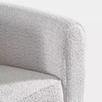 HOMES: Intérieur et Extérieur Fauteuil d'appoint profond Sunhaven Contemporary en tissu bouclé