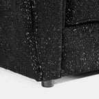 HOMES: Intérieur et Extérieur Fauteuil d'appoint profond Sunhaven Contemporary en tissu bouclé
