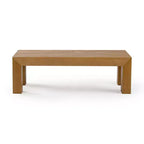 Table basse rectangulaire moderne 48 po Plank+Beam en bois massif, table basse pour salon