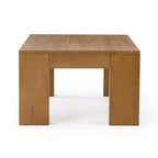 Table basse rectangulaire moderne 48 po Plank+Beam en bois massif, table basse pour salon