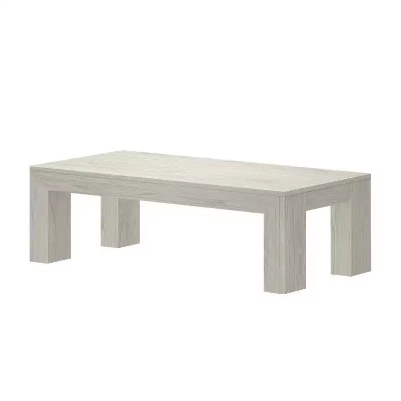Table basse rectangulaire moderne 48 po Plank+Beam en bois massif, table basse pour salon