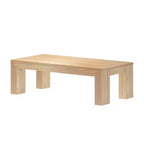 Table basse rectangulaire moderne 48 po Plank+Beam en bois massif, table basse pour salon