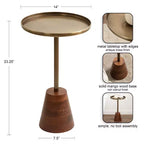 Table d'appoint ronde Tira de Kate et Laurel