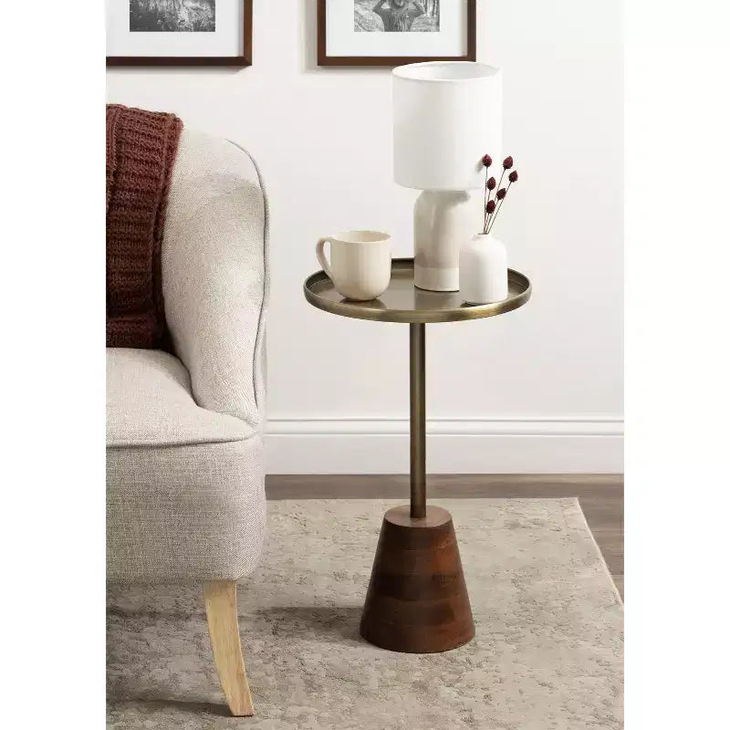Table d'appoint ronde Tira de Kate et Laurel