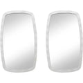 Miroirs muraux Uttermost Jermaine texturés blancs 22 1/4 x 38 - Lot de 2