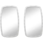 Miroirs muraux Uttermost Jermaine texturés blancs 22 1/4 x 38 - Lot de 2