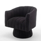 Fauteuil rond pivotant SEYNAR Modern Glam en velours