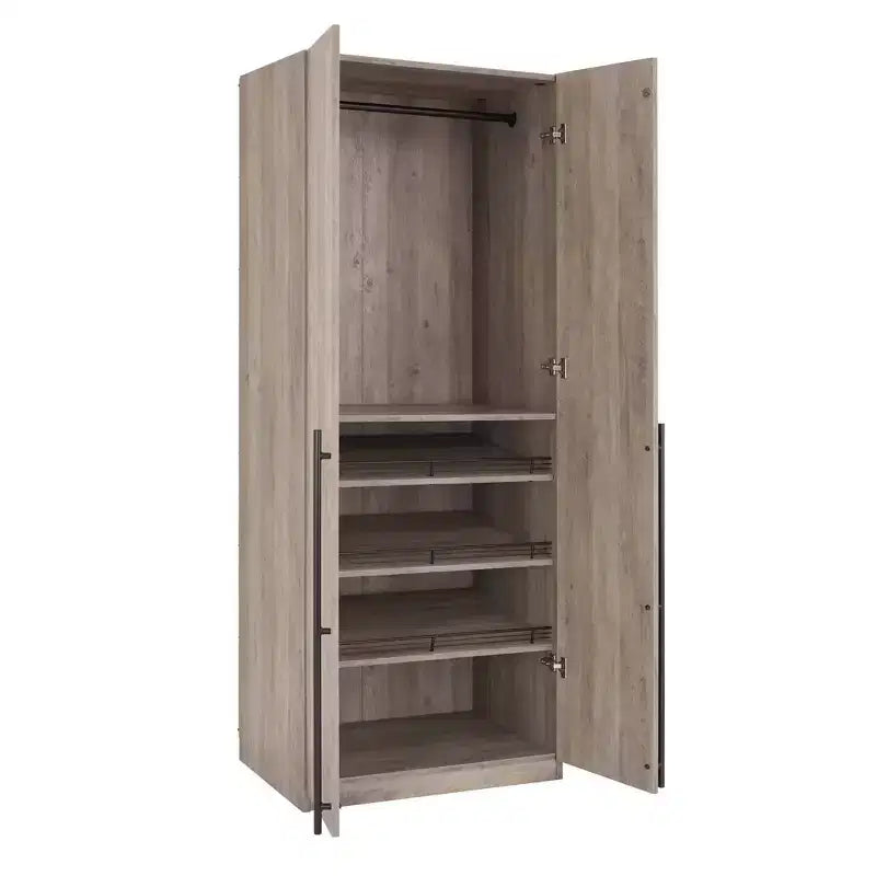 Manhattan Comfort Lot de 3 armoires-penderies Lee 2 portes et 4 étagères
