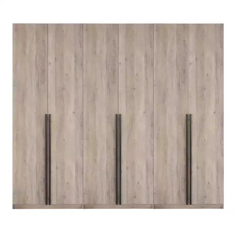 Manhattan Comfort Lot de 3 armoires-penderies Lee 2 portes et 4 étagères