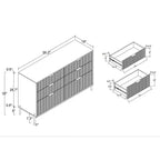 Commode 6 tiroirs Festivo