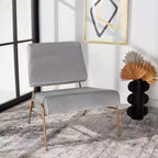 Fauteuil d'appoint en velours Romilly - ACH6203 - Safavieh