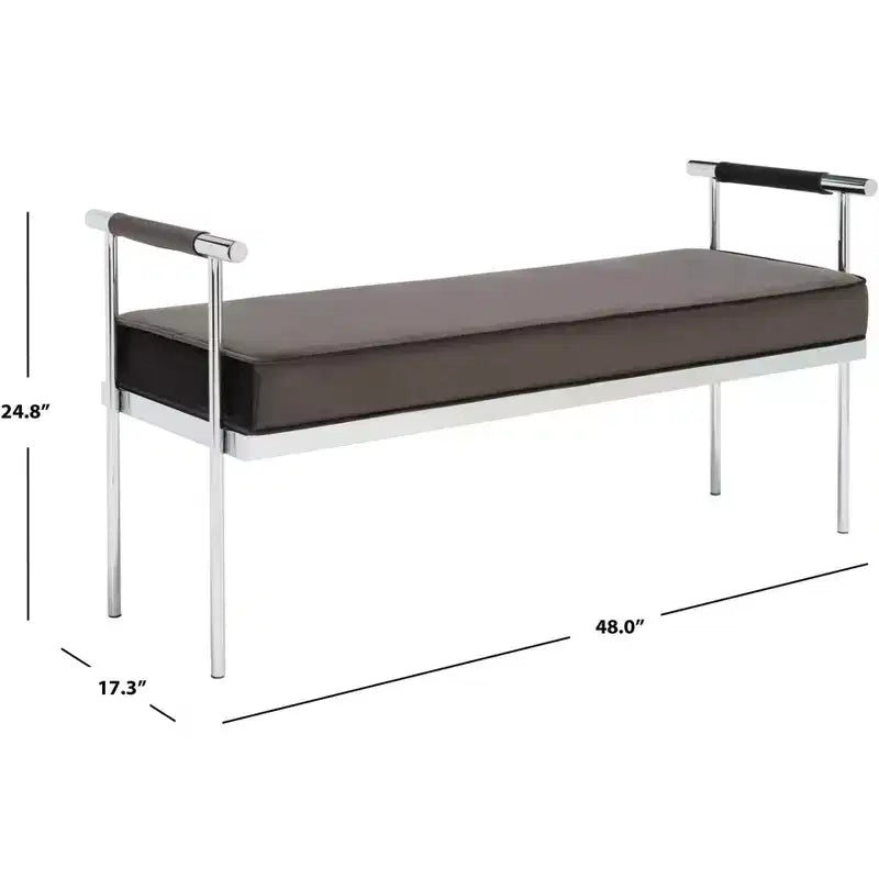 Banc rectangulaire Pim avec accoudoirs - BCH6206 - Safavieh