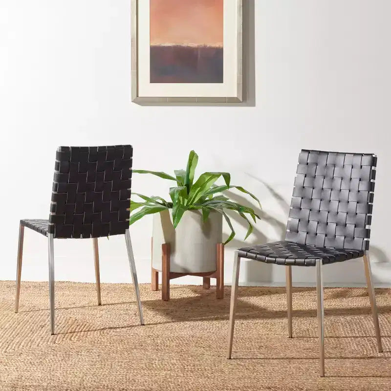 Chaise de salle à manger tressée Rayne (lot de 2) - DCH3006 - Safavieh