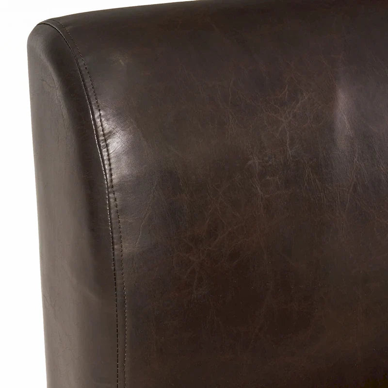 Causeuse en cuir reconstitué Darcy Brown