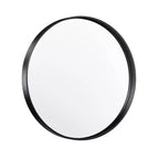 Keonjinn Miroir de salle de bain rond à LED avec cadre en métal, rétroéclairé, 3 températures de couleur, intensité variable, anti-buée